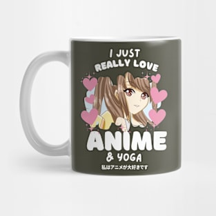 I LOVE ANIME & YOGA Mug